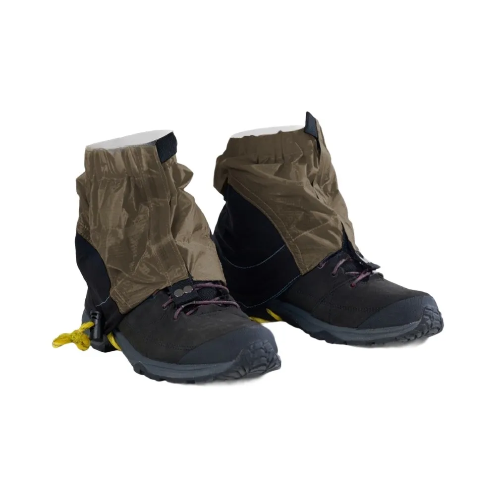 Outdoor Leg Protection Hiking Leg Covers Green Airflow Optimized Fabric Silicone-Coated Nylon 20D Checkered Fabric