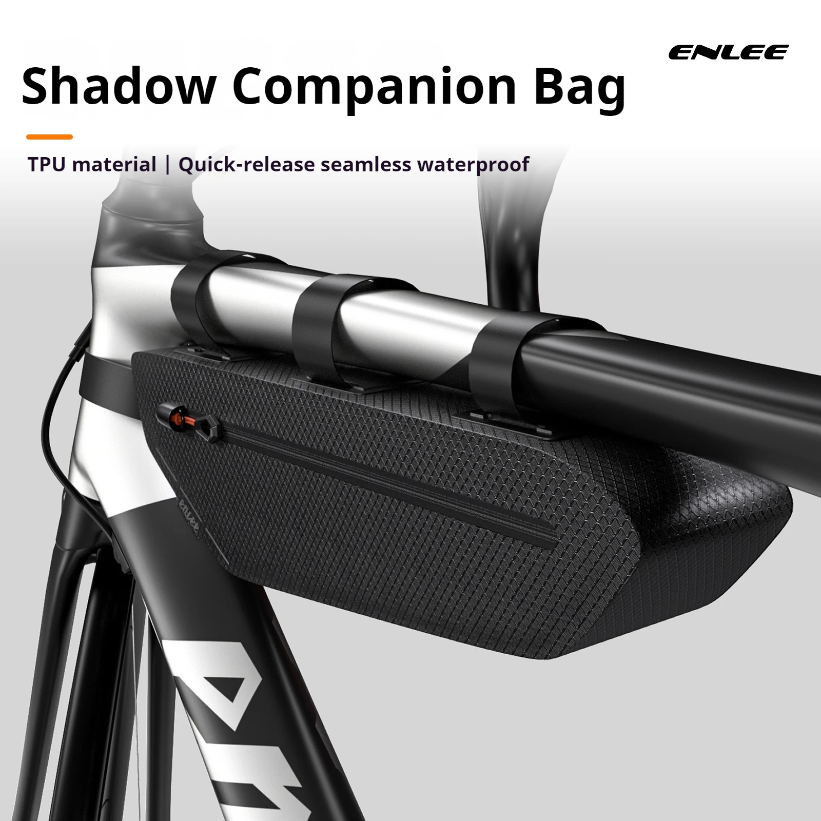 

ENLEE Велосипедная сумка Дорожный велосипед Передняя рама Многофункциональная сумка Водонепроницаемая сумка большой вместимости и незаменимая велосипедная сумка