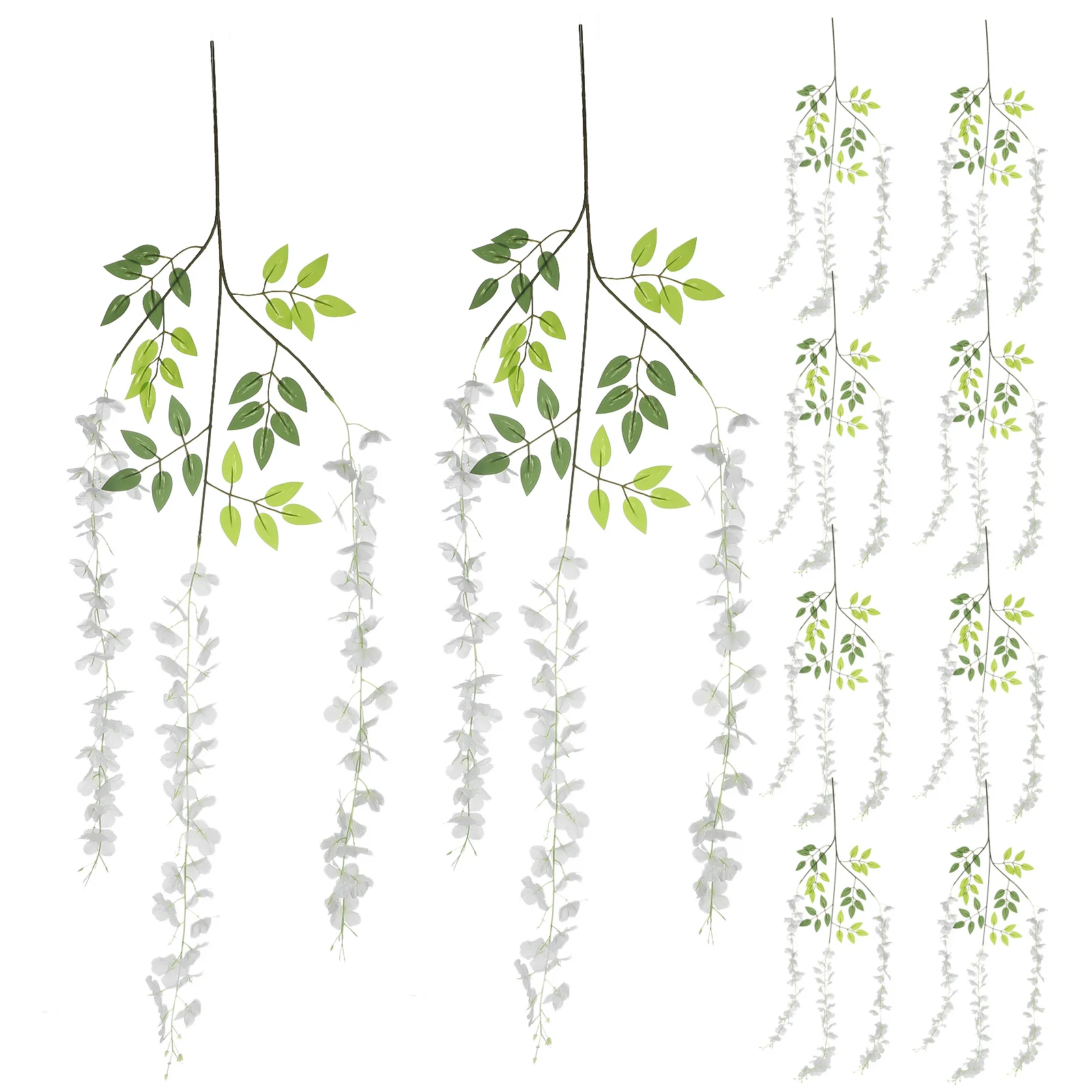 

24pcs Artificial Hanging Flowers Fake Wedding Flower Vine Bright Lightweight Decor For Wall Party Garden Stage Fake Flowers Vine