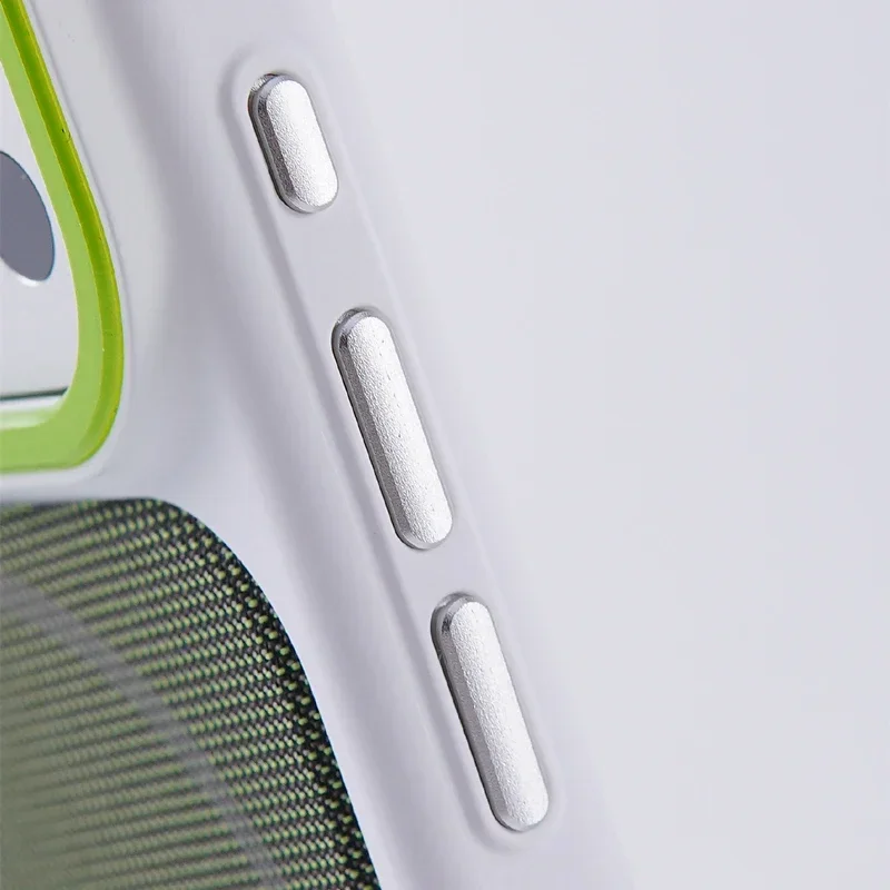 Hit Color Tech-gewebte Canvas-Hülle für Magsafe-Handyhülle für iPhone 17 18 Pro Max 16 15 13 14 Magnetische Kabellose Ladehülle – Detail 6