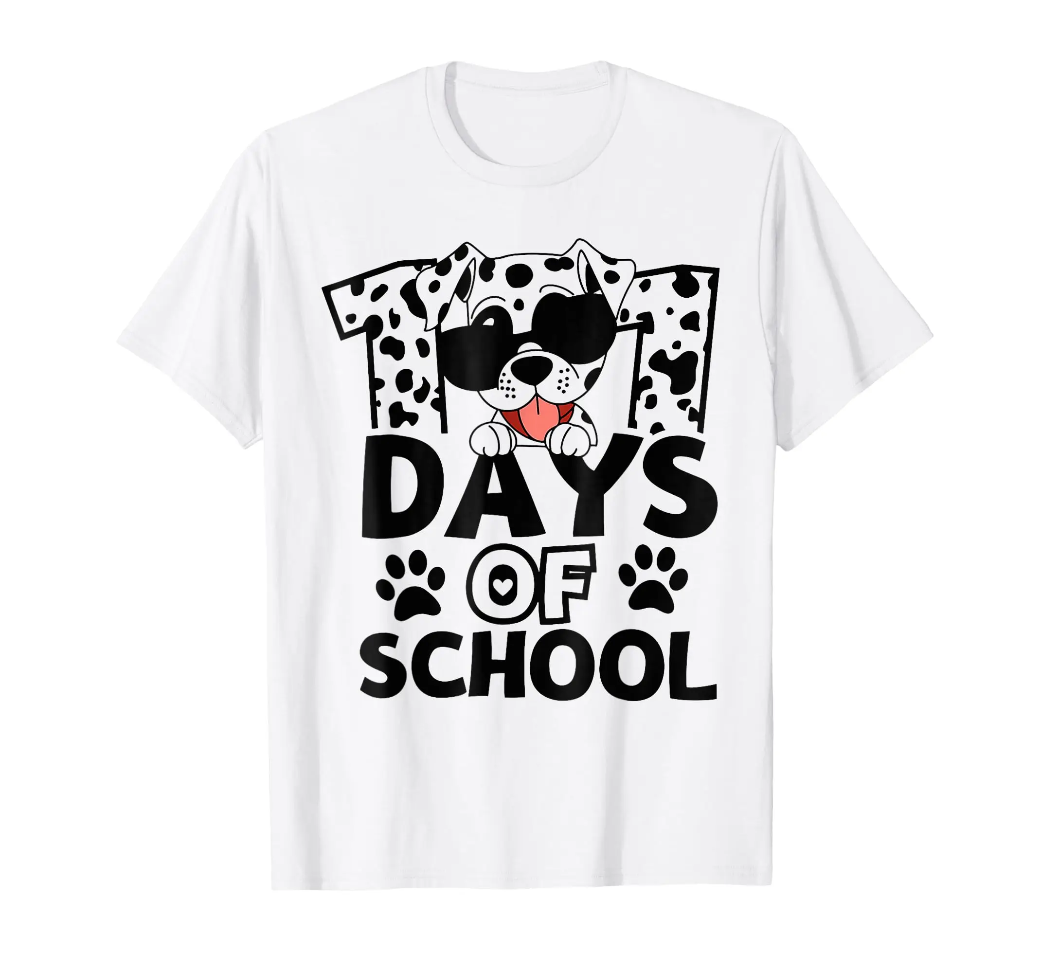 100 Days Of School Dalmatian Dog Boy Kid 100th Day Of School T-Shirt