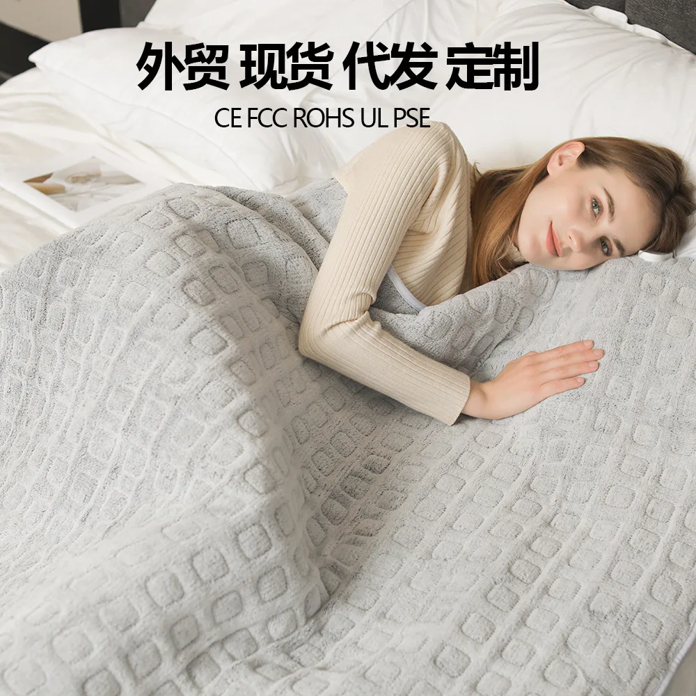 

European standard electric blanket Amazon Japanese standard 110V heating blanket nap blanket flannel heating blanket