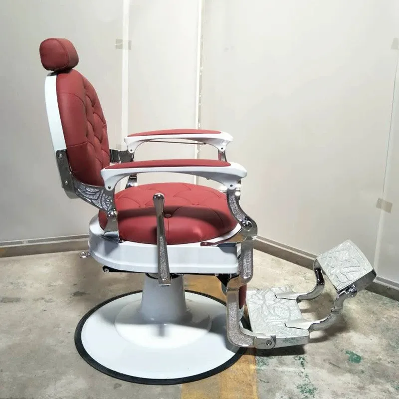 M1L Barber chair hair salon retro oil head  reclining shaving chair hair  salon hair cutting chair salon