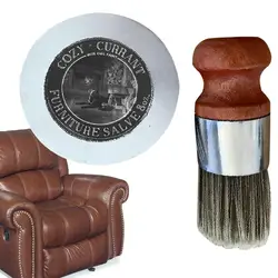 Pâte pour meubles en cuir avec brosse, Wise Theatre, CusLongevity Boost and Safe, Conditionneur Revive, Cuir séché