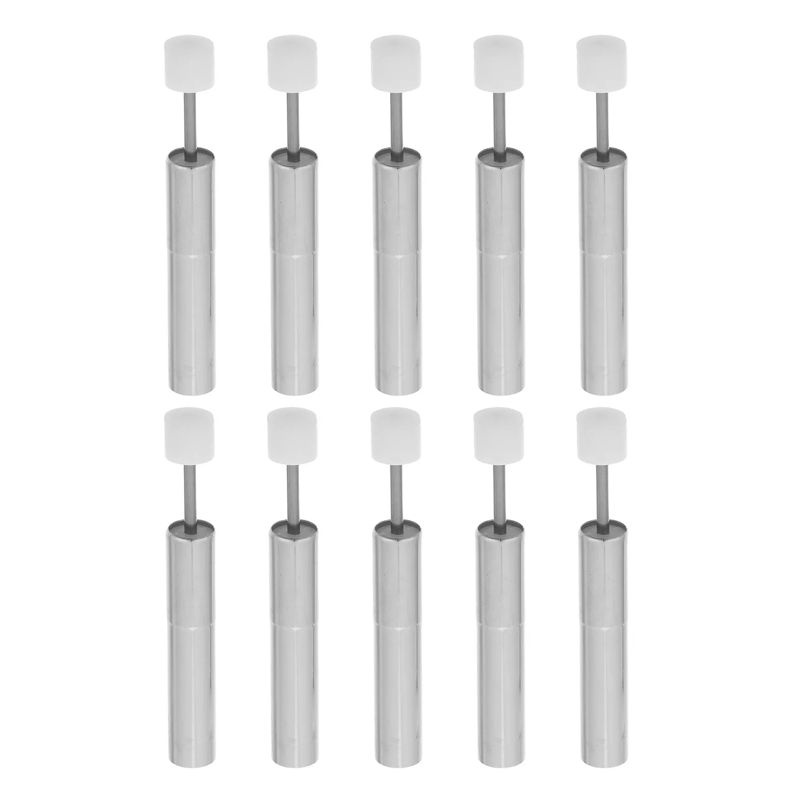 10Pcs Hydraulic Trash Can Damper Soft-Close Stainless Steel Lid Silent Safety Mechanism Kitchen Office Noise Reduction