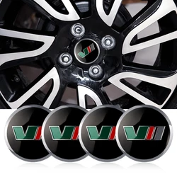 VII VRS Badge Emblem 4PCS 56/60MM Car Wheel Center Hub Cap Sticker For Skoda Octavia Rapid Fabia Superb Kodiaq Scala Karoq Kamiq