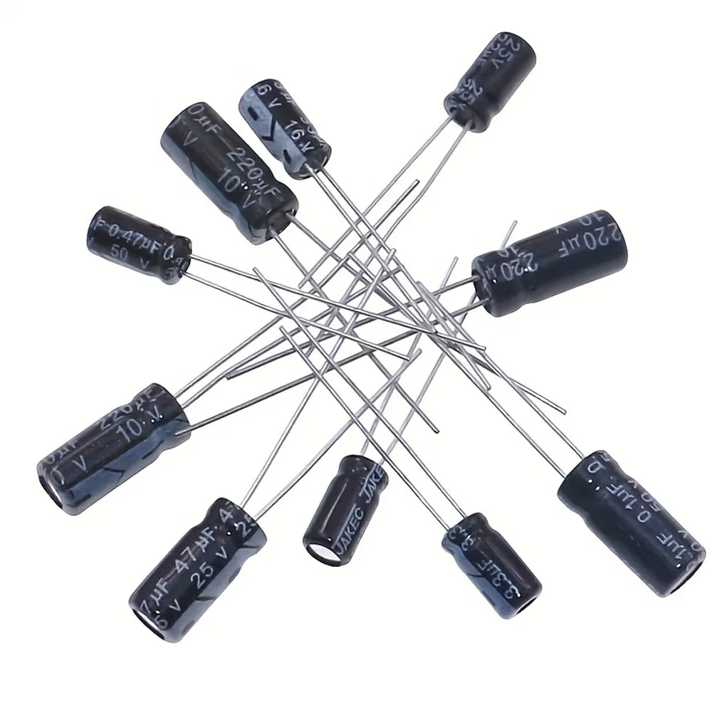 6.3V1500UF-450VUF 424Pcs/Lot 1UF-1500UF 24Values Aluminum Electrolytic Capacitors 6.3-450V Mix Assorted Kit And Storage Box