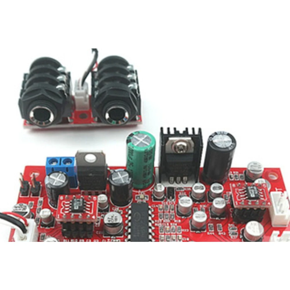 Hot Selling-DC 12V 24V PT2399 Digital Microphone Audio Amplifier Board Karaoke Plate Reverb Preamplifier Reverberator OP275 Op A view 4