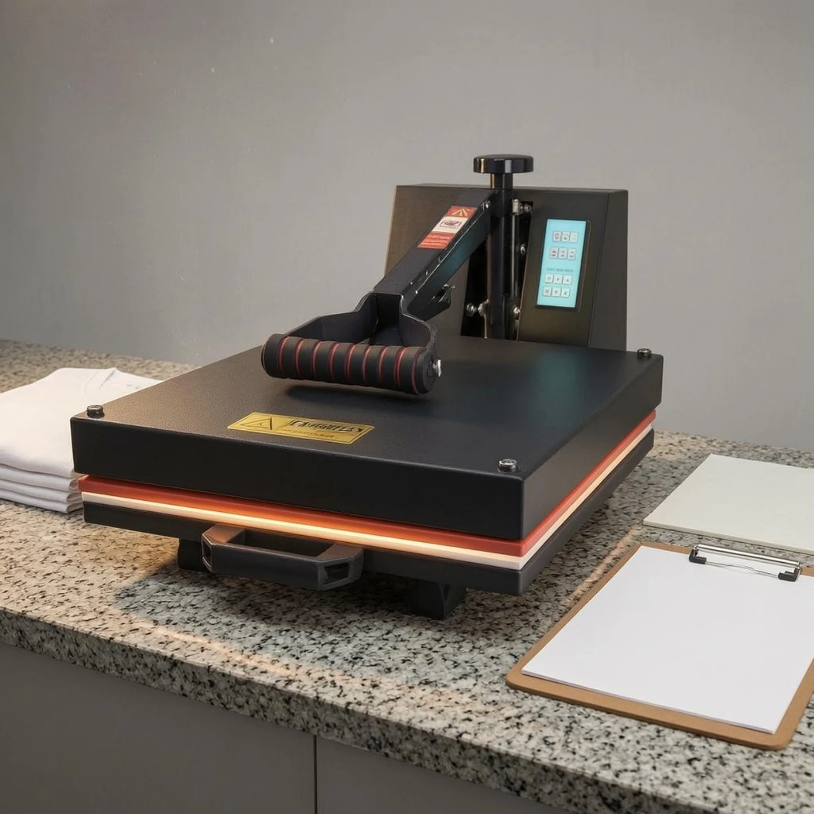 Heat Press Machine Digital Control Panel T Shirt Heat Press Craft Equipment Manual Handle Pressure Adjustment Knob
