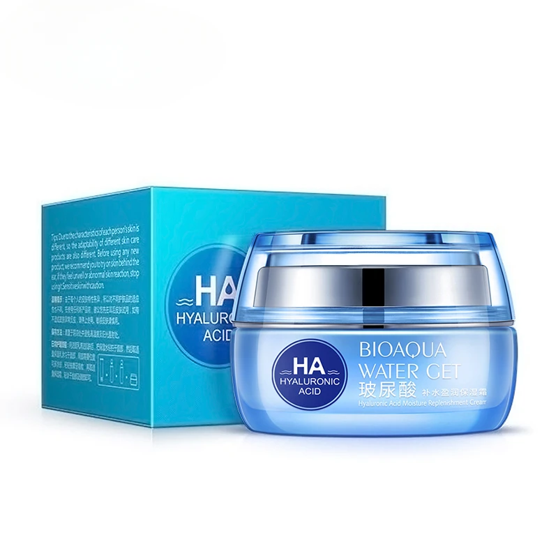 50g  Hyaluronic Acid Moisturizing Face Cream Improve Dry Skin Anti Wrinkle Anti Aging Collagen Whitening Day Cream