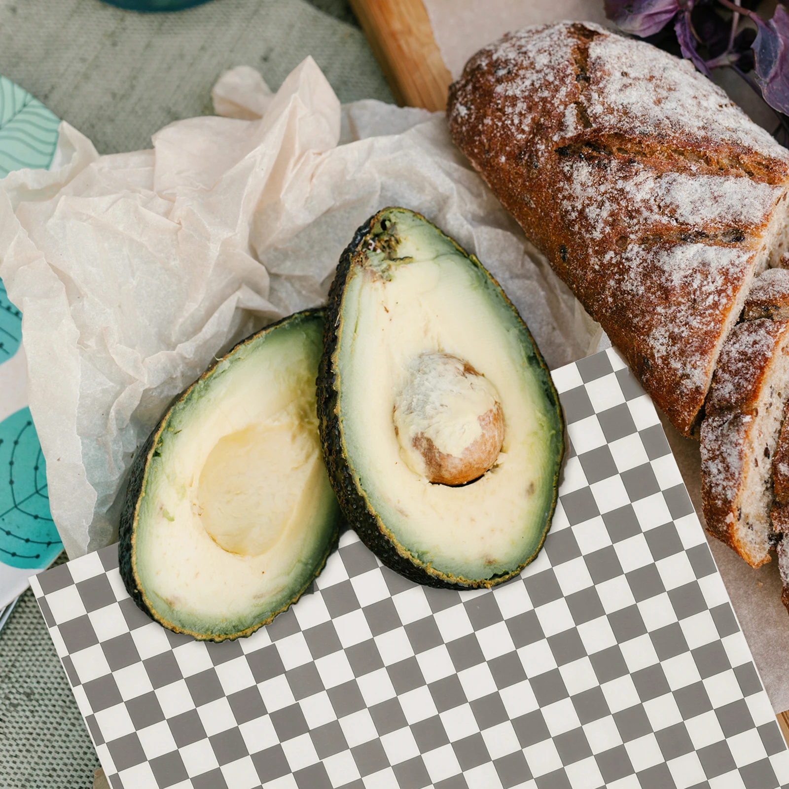 

50pcs Grease Proof Food Wrapping Paper 30x30cm Baking Mat Sandwich Cake Wrapper Liner Decorative Sheet