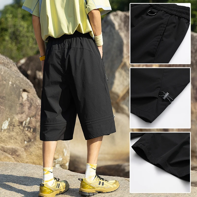Outdoor Summer New Style Men's Cool Shorts, Breathable, Thin, Sports Trendy Bas… - Image 4