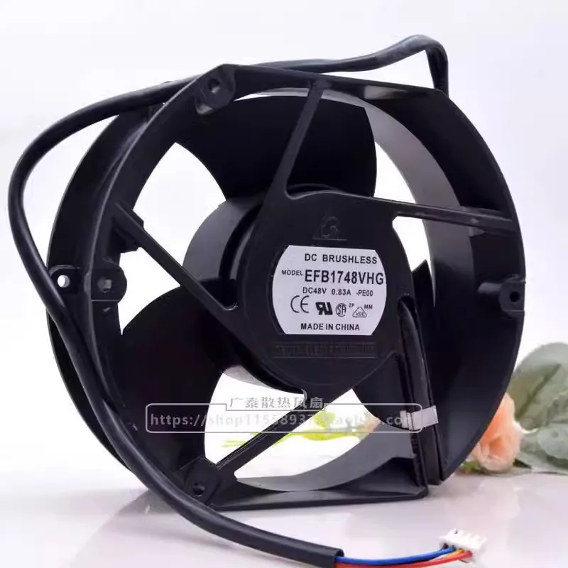 

Authentic EFB1748VHG 48V 0.83A 172 * 150 * 51MM 17CM high air volume aluminum frame frequency converter cooling fan