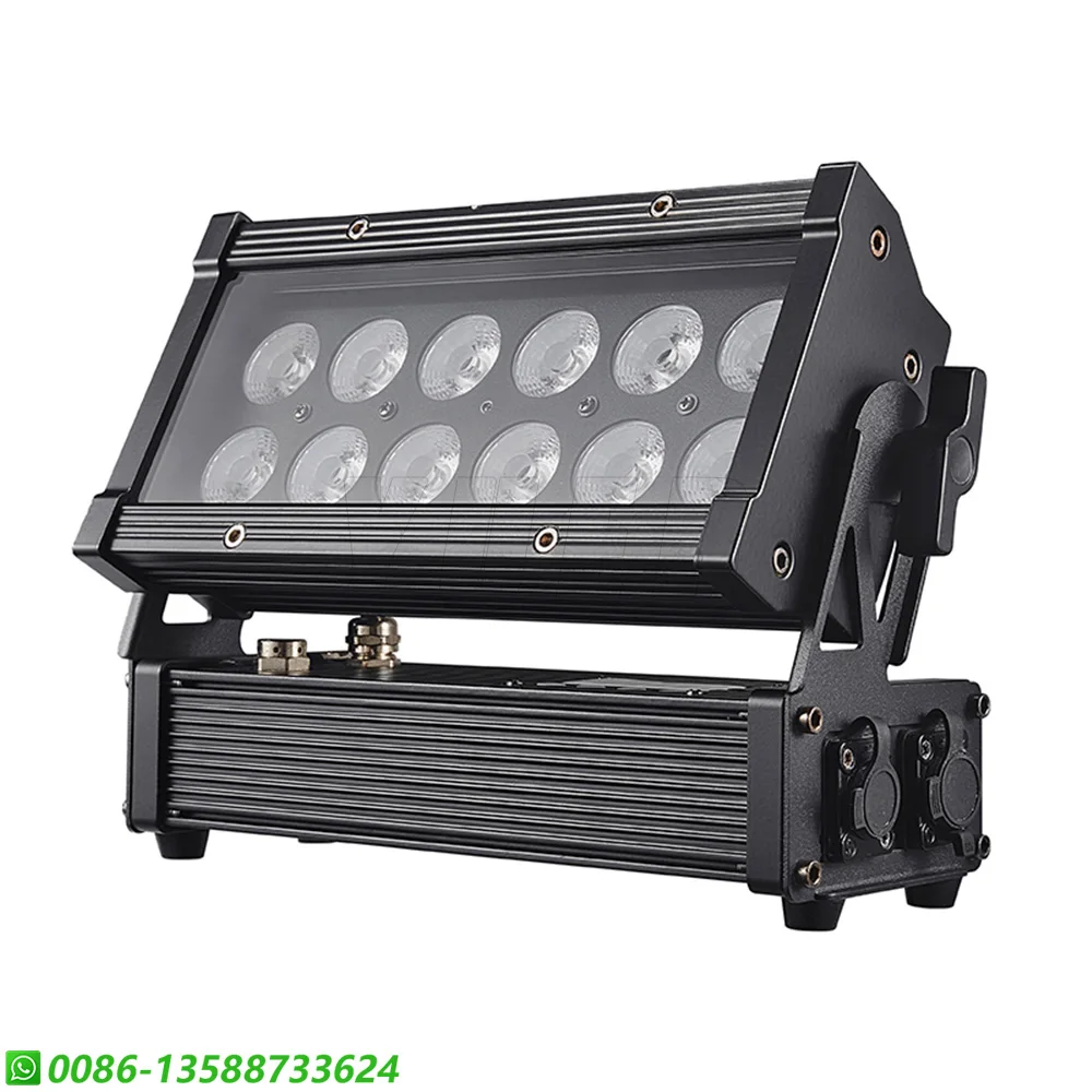 Imagem -04 - Led uv Lavagem Projetor para Iluminação de Palco Controle Dmx Impermeável Ip65 dj Disco ao ar Livre Parque Lavagem Decoração Lâmpada 12x10w Rgbwa