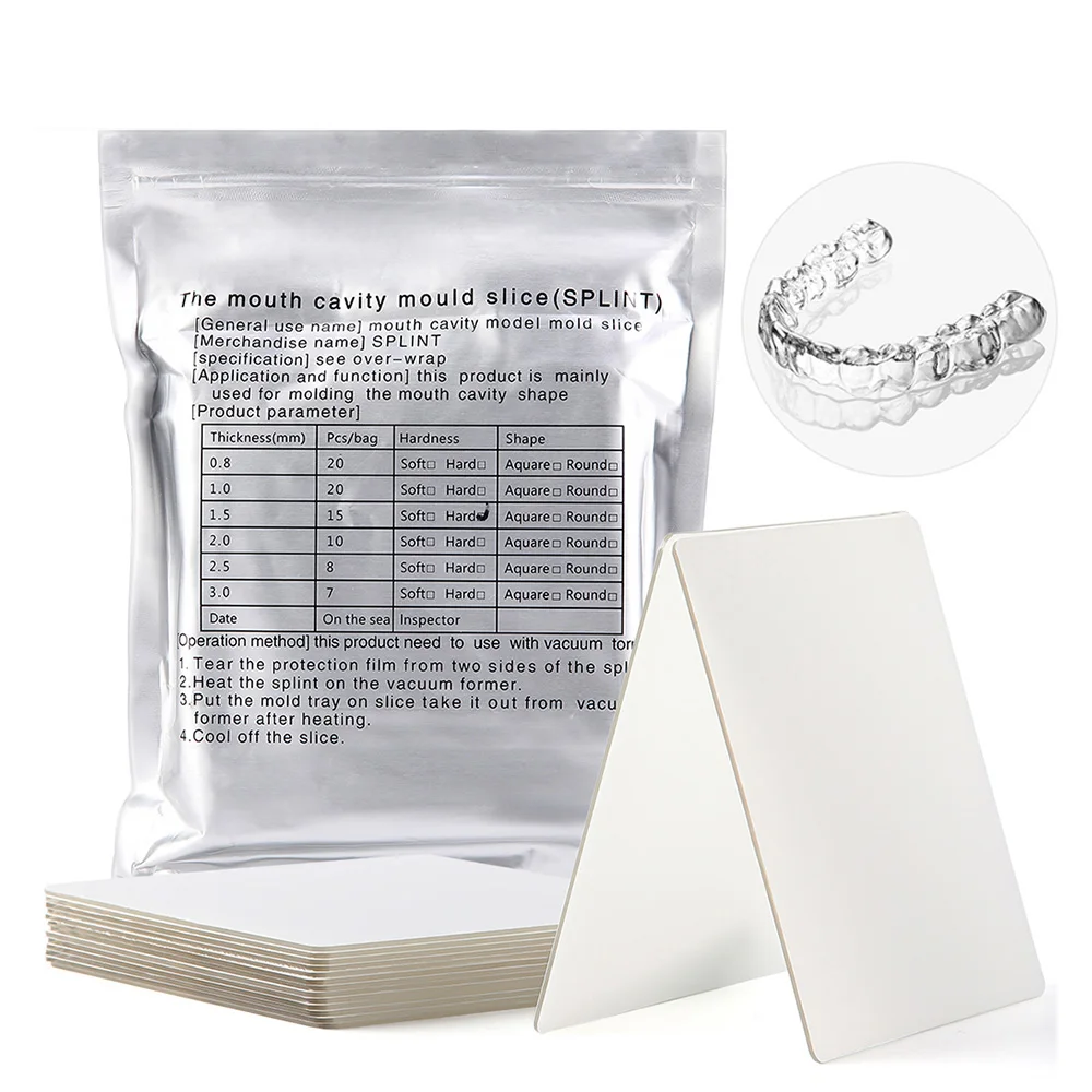 AZDENT – feuilles de formage sous vide, attelle orthodontique dentaire, retenue, Film laminé en plastique souple et dur, matériau thermoformage