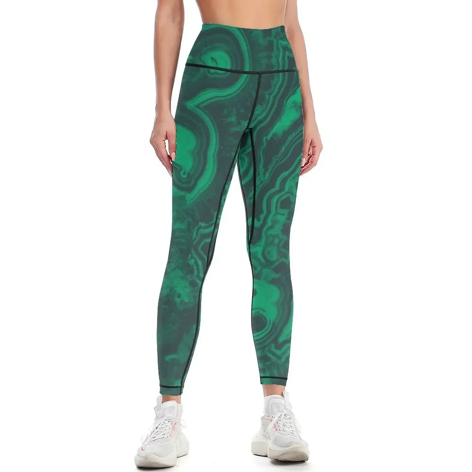 

Malachite Print Leggings Leginsy push up fitness set gym workout clothes for exercise clothing for Womens Leggings
