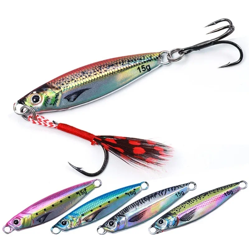 7g10g15g20g Jigging Fishing Lures Metal Jig Jerkbait 3D Printing Sardine Fish Bait Isca Artificial Pesca Whopper Plopper Bass