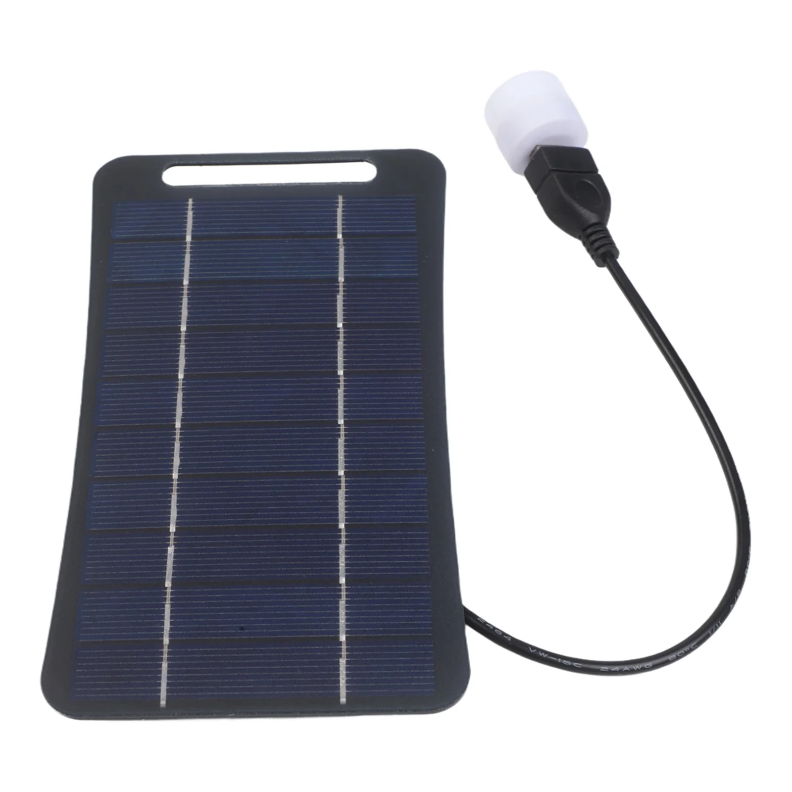 Camping Power Supply White, Black USB Charger Solar Panel Waterproof Panel Convenient For Outdoor Activities Epoxy Resin Sealed
