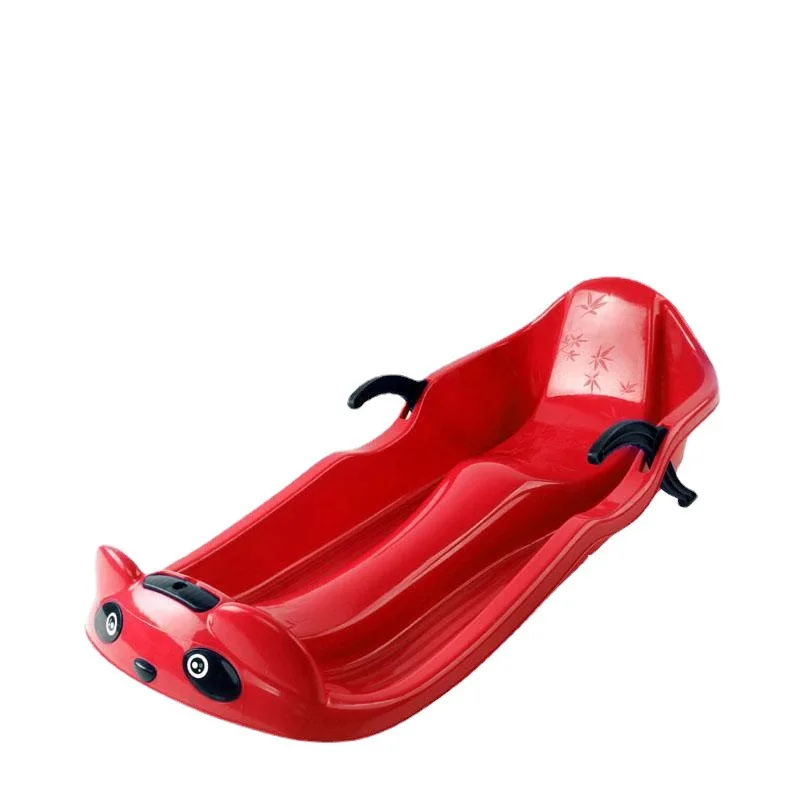 Snowboard doppio addensato Snowboard Tavola per erba Tavola per sabbia per bambini Auto da slitta per adulti con freni Tavola da slitta per aratro da arrampicata