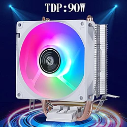 Ventilador de refrigeración de CPU de 2 tubos de calor, adecuado para instalar LGA2011 x79 x99 e5 2066 AMD, resolver el problema de alta temperatura del Host