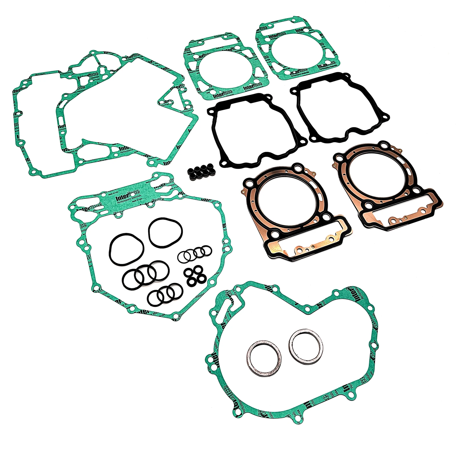 Engine Gasket Kit For Commander Outlander 800 Renegade Maverick 800 ATV Offroad (Good Quality Head Gasket,Gold-Black)