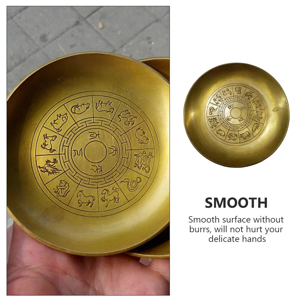 Miedziana szczotka do czyszczenia pędzli, wzór zodiakalny, styl retro, rękodzieło do kaligrafii, praktyczny prezent, miedziana ozdoba.