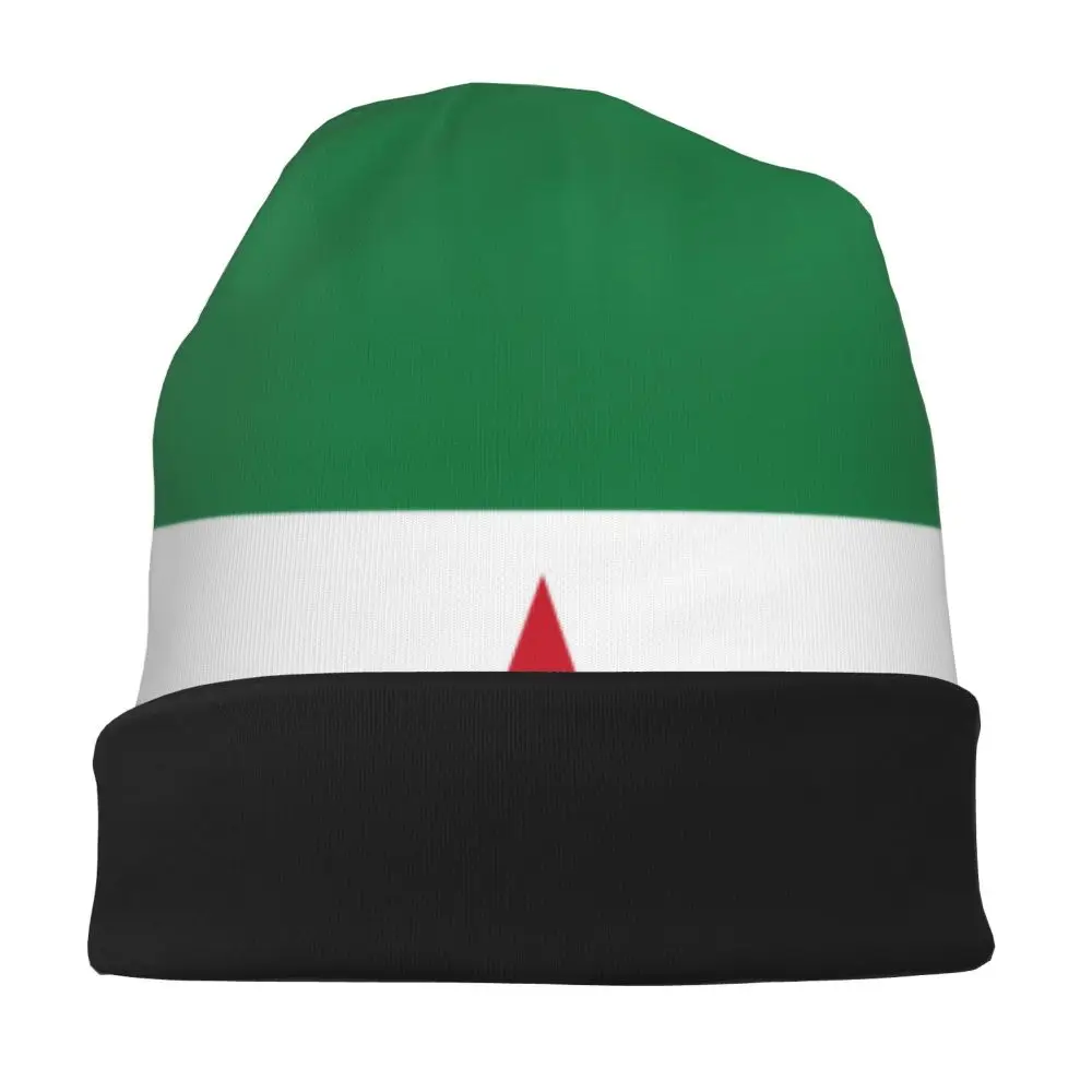 Syria Flag Syrian Arab Republic Bonnet Hats Autumn Winter Street Skullies Beanies Hat for Men Women Spring Thermal Elastic Cap