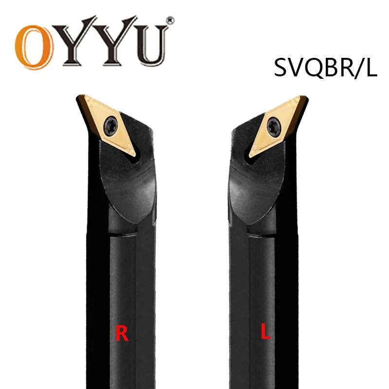 OYYU 117.5 Degree SVQBR S20R-SVQBR16 S25S-SVQBR16 S16Q-SVQBR11 Carbide Insert Internal Turning Tools Boring Bar For CNC Lathes