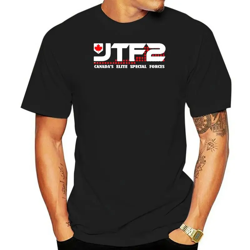 Men T Shirt s JTF2 Canadian Special Ops Force Army Military Black Tee Shirt Round Neck Bottoming Tops Keihin women