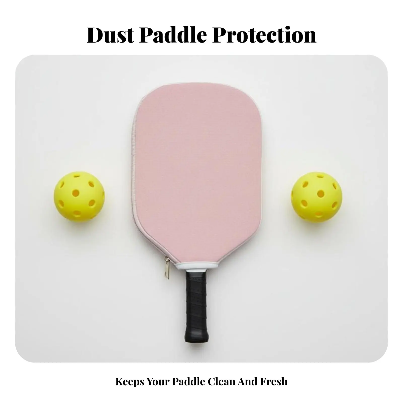 

Pickleball Paddle Cover Fastener Closure Pickleball Racket Protector Neoprene Paddle Sleeve Shock-Resistant Sports Accessory