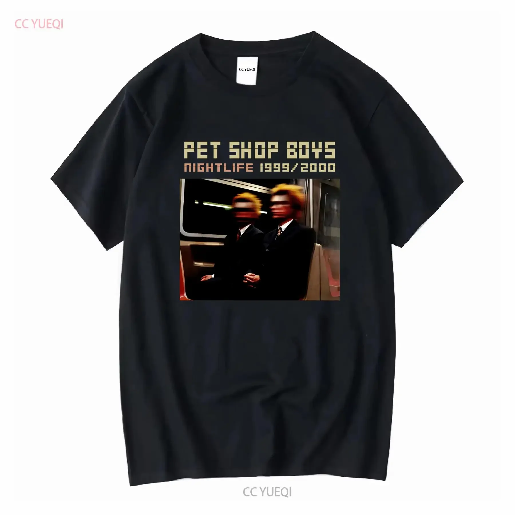 

Pet Shop Boys Night Life Черная футболка всех размеров с длинными или короткими рукавами, винтажный стираный дышащий повседневный топ для повседневной носки
