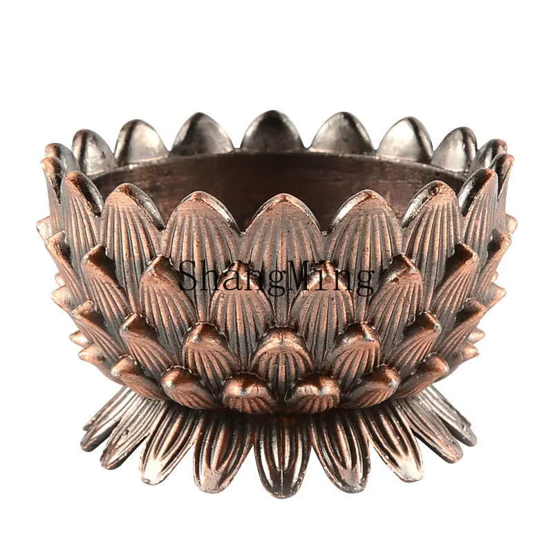 

PYH Buddha front supply Buddha lotus butter candle holder, alloy casting household candle holder