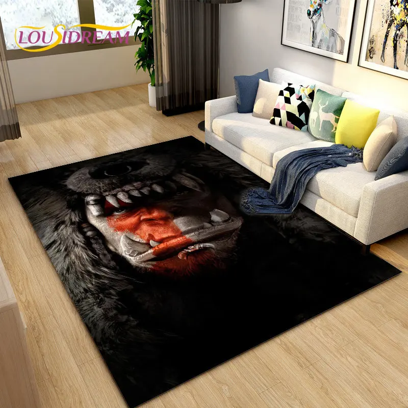 3D World of Warcraft, WOW Game Area Rug Large,Carpet Rug for Living Room Bedroom Sofa Doormat Decoration,Kids Non-slip Floor Mat