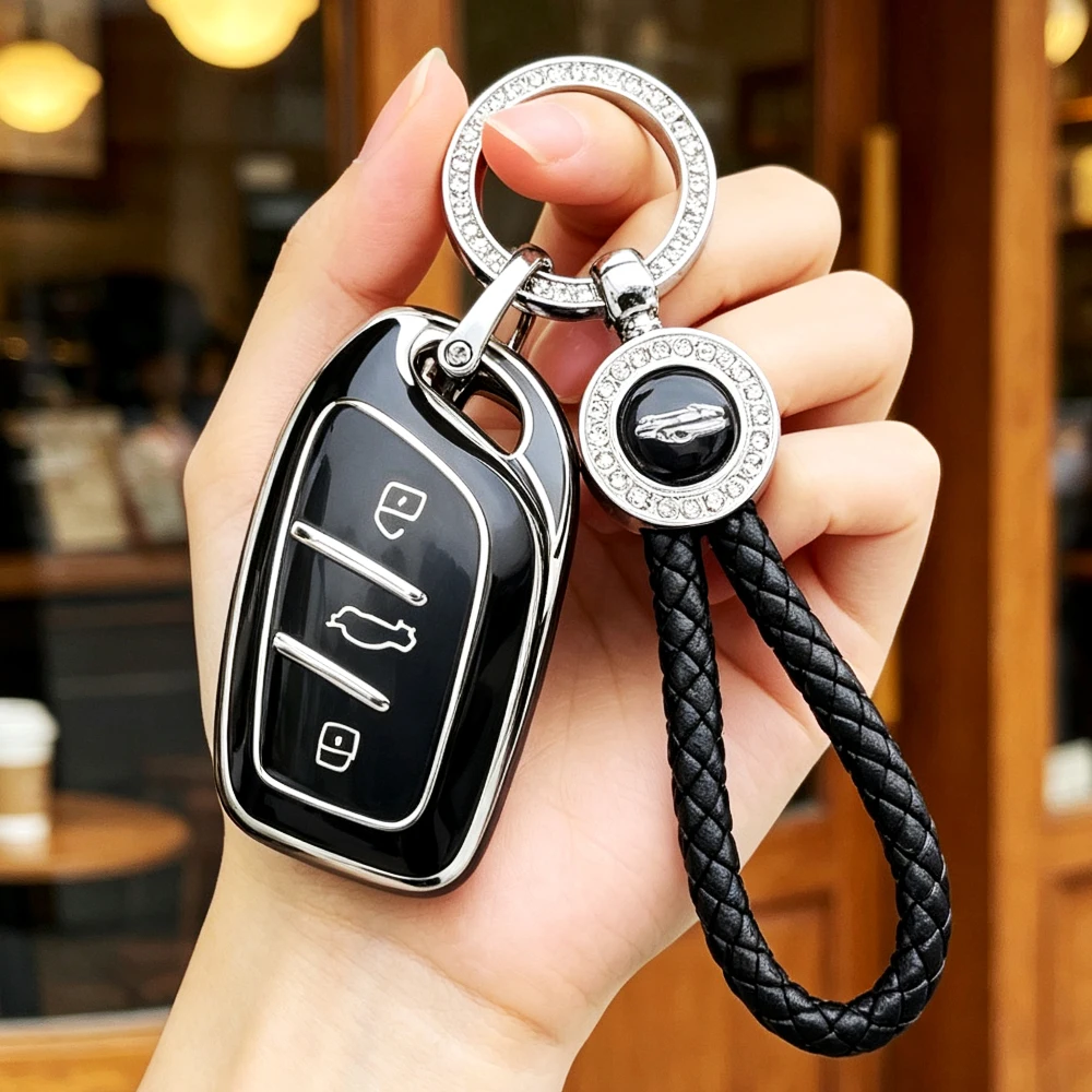3-Tasten-Autoschlüsselhülle für MG Ev Mg4 HS GT ZS ZX MG5 MG6 für Morris Garages Roewe RX3 RX5 RX8 I6 I5 Schlüsselgehäuse-Zubehör