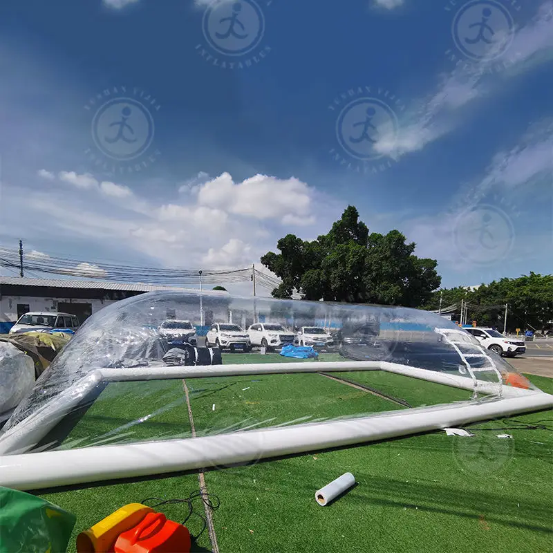 

Completely Transparent Big Inflatable Pool Cover for Swimming Pool Coming From China Inflatable Factory