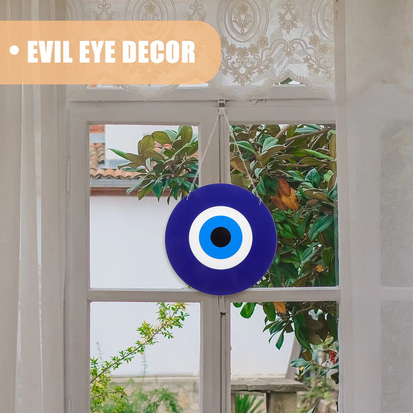 

Acrylic Hanging Decor Evil Eye Pendant Blue Window Door Mirror Ornament Turkish Eye Decor Wall Hanging