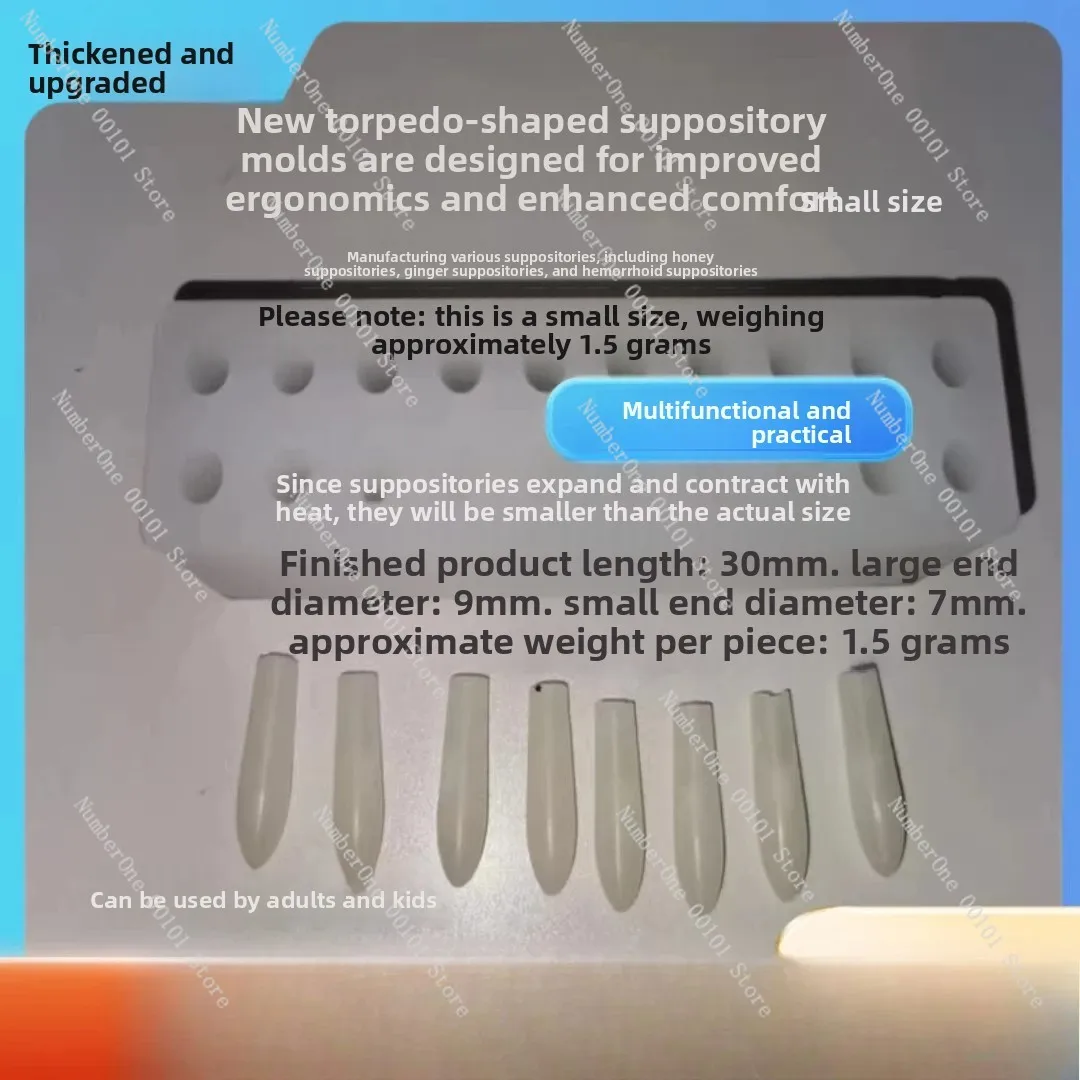 New Homemade Mold Ginger Suppository Honey Decoction Guide Square Suppository Mold Anorectal Suppository