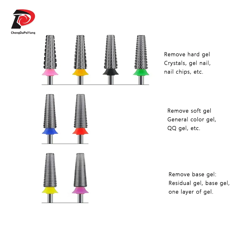 6.00mm 5 In 1 punte per trapano per unghie strumenti accessori per unghie per Manicure