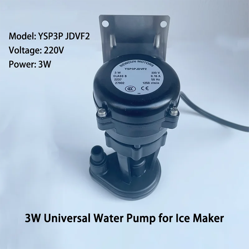 Kostkarka do lodu 3W Ogólna pompa wodna 220V Silnik pompy wodnej YSP3P JDVF2 Prędkość 1250RPM 0.16A 50HZ