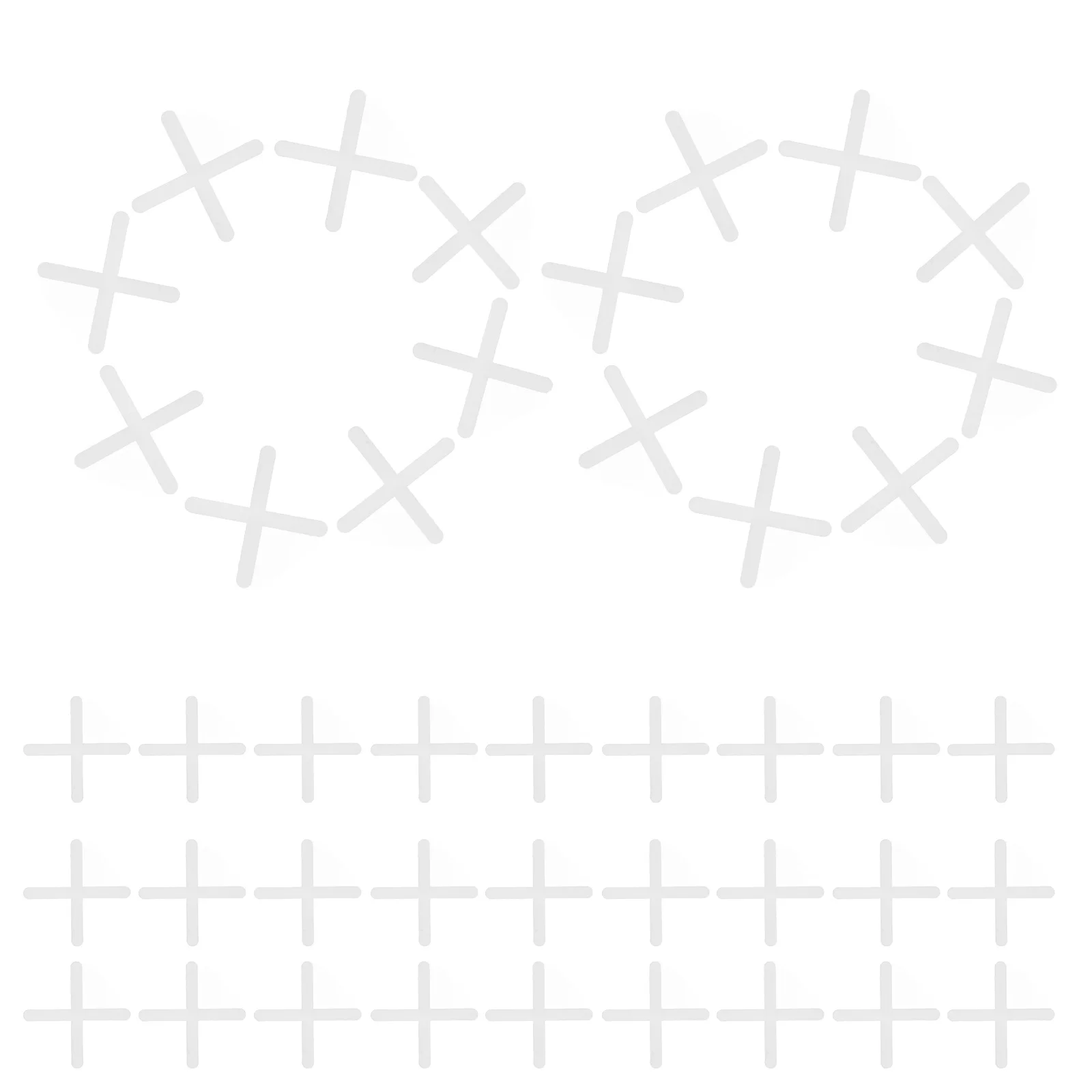 2000pcs Cross Tile 2Mm Thickness Reusable Ceramic Floor Tile Spacers For Marble Porcelain Pool Grout Spacers Building Tools