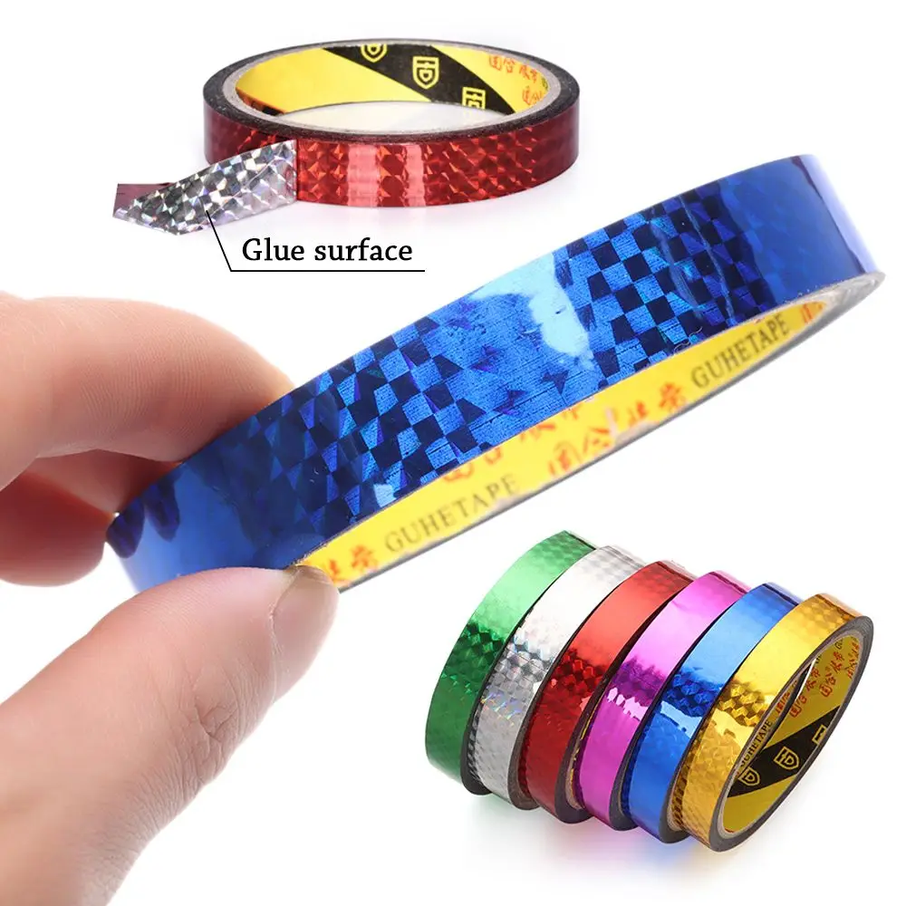 Colorful Adhesive Sticker Kids Scrapbooking Tools Decorative Sticky Shiny Wrapping Tape Laser Tape Stickers