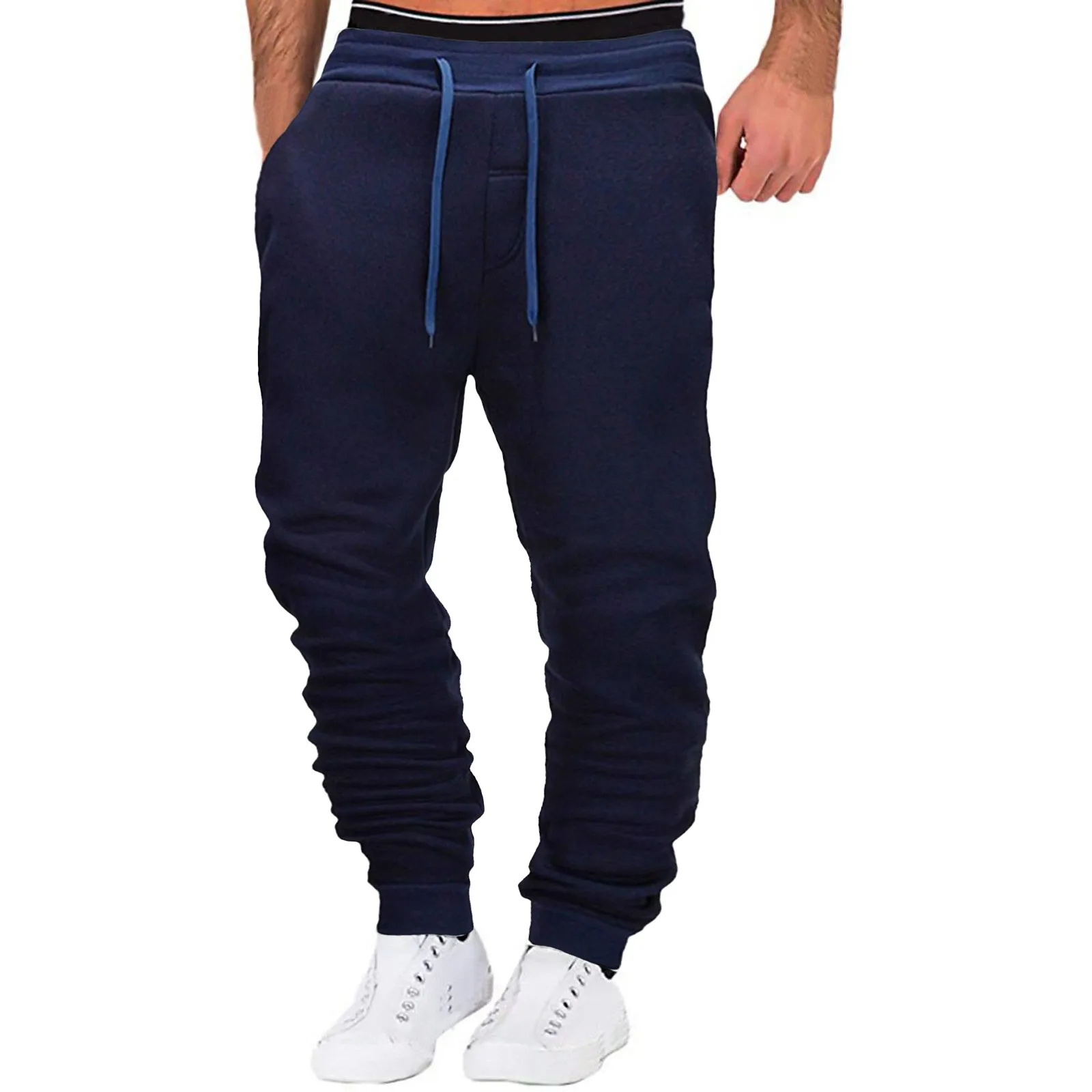 

Men Autumn Winter Trousers Long Pants Cotton Joggers Casual Track Pants Fitness Sportswear Tracksuit Bottoms Skinny Sweatpants