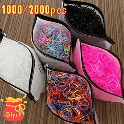 Acessórios de cabelo para meninas cheveux scrunchies elastique fille crianças faixa de borracha descartável haarband gravata coreano bebê bonito envio