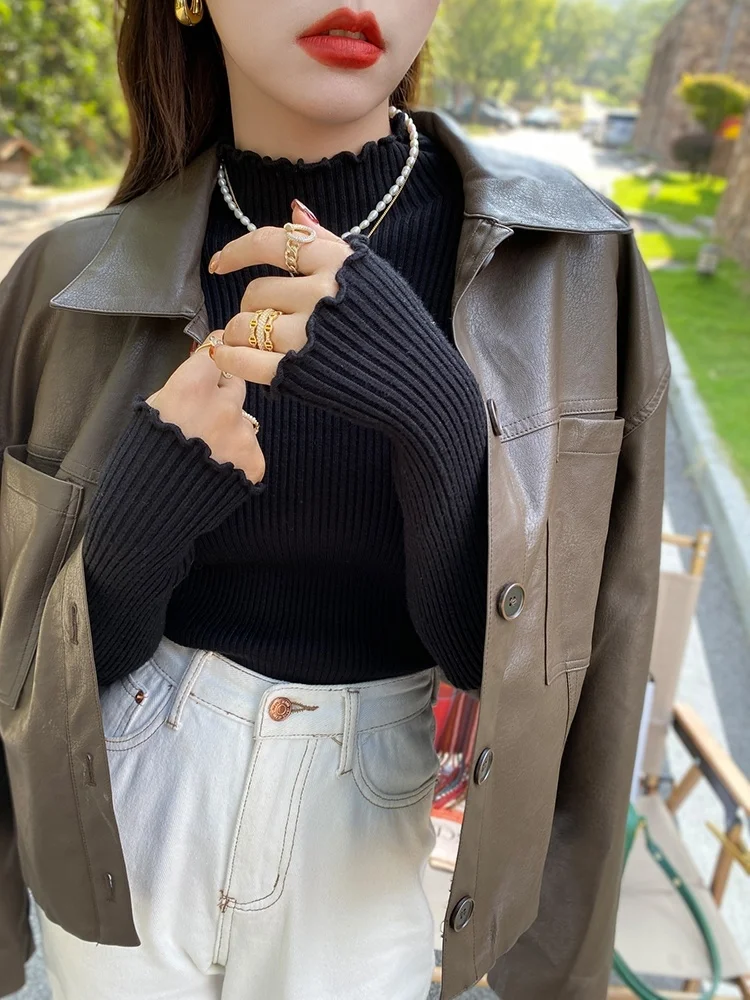 

Sweaters Jumpers Womens Winter Clothes Woman Fringe Subculture Ripped Texture Fit Urban Life Street Trend Baggy Casual Youth Alt