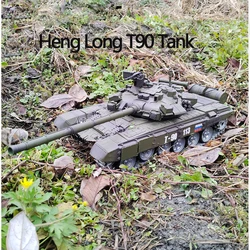 HengLong Remote Control Tank T90 Russian Oversized Metal Tracked Electric Off-road Vehicle 3938 Military Model Toys