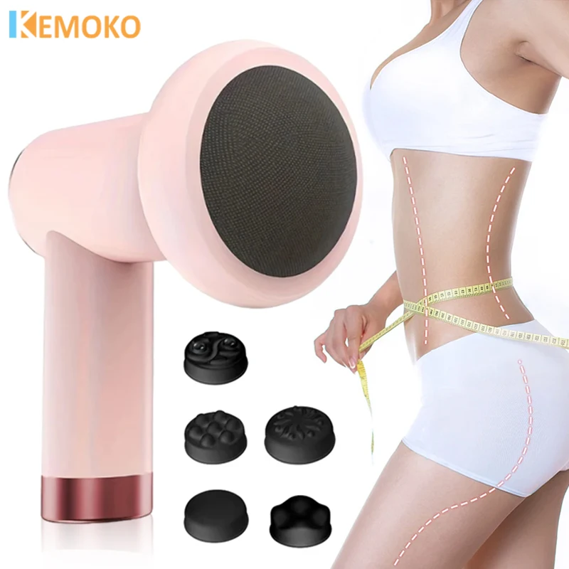 

Wireless Body Cellulite Sculpting Massager Fat Burner Body Shaping Slimming Anti Fat Massage Gun Stick with 5 Heads Lose Weight