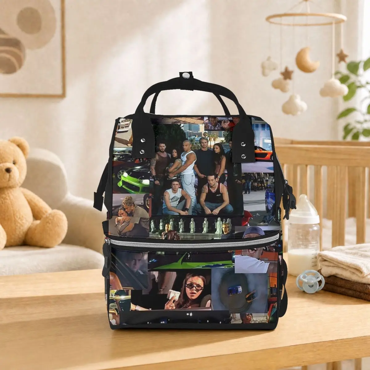 Fast And Furious Collage Student Backpack School Bag Hiking Travel Daypack for Men Women Bookbag Shoulder Bags
