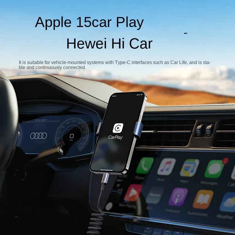 UGREEN Car Spring USB Type C Cable USB C to USB C Cable 100W PD Fast charging For Apple huawei Samsung iPhone 16 15 pro Max data