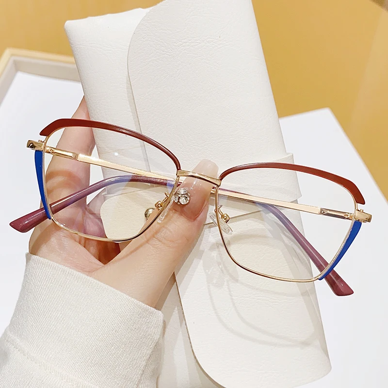 1Pc frauen Plain Gläser Neue Ultra-Licht Retro Cat-Eye Stil Vielseitig Einfache Casual Abnehmen Schutz vision Urlaub Geschenk Da