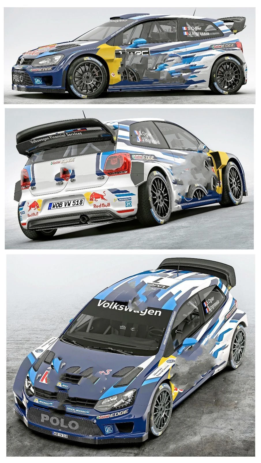 1/10 Polo WRC Rally RC shell body 190mm width 258mm wheelbase Transparent no painted drift body shell for RC hsp hpi trax Tamiya